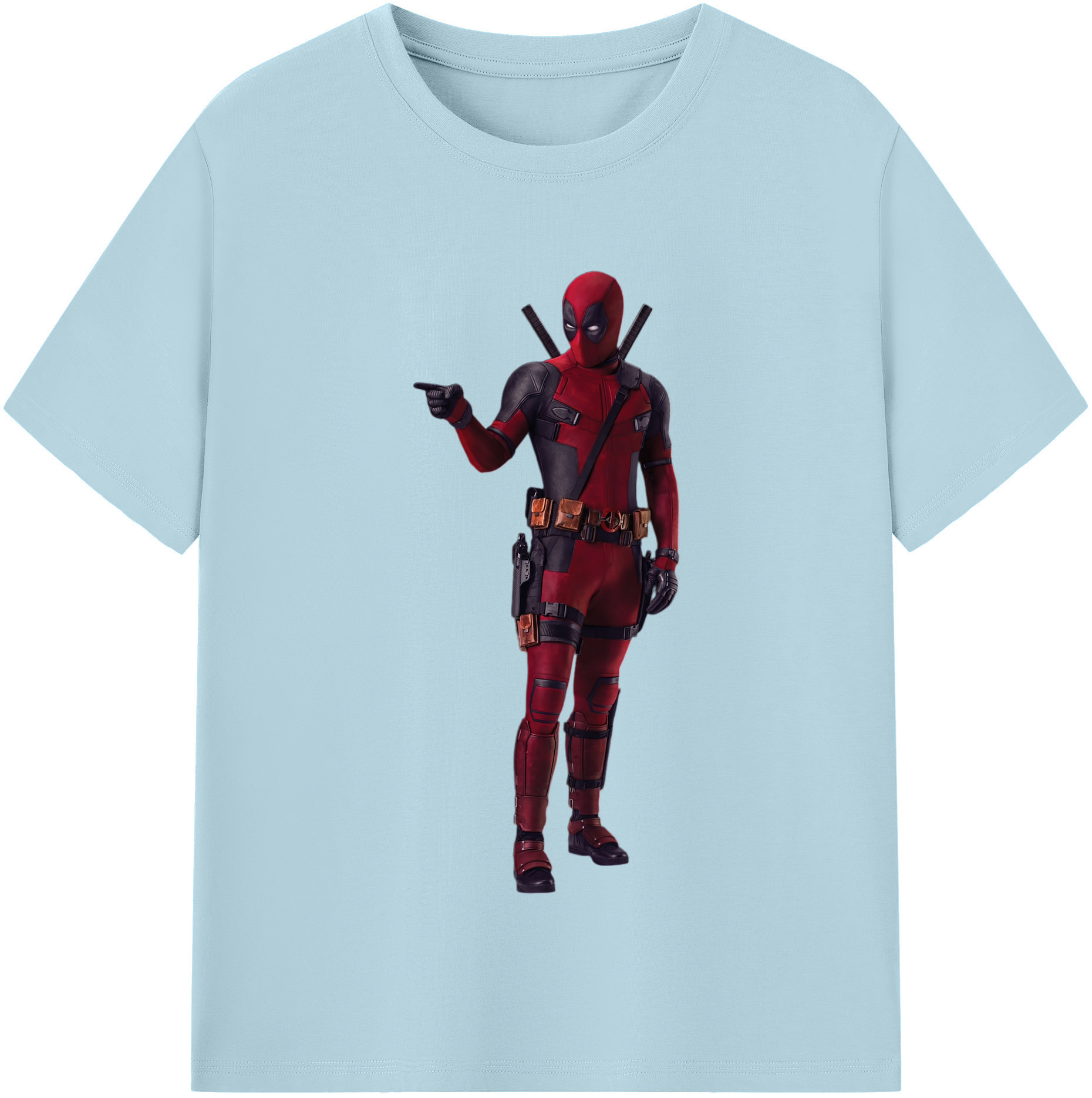 （画像用） Deadpool デッドプール 綿100％半袖Tシャツ（フロントプリント）